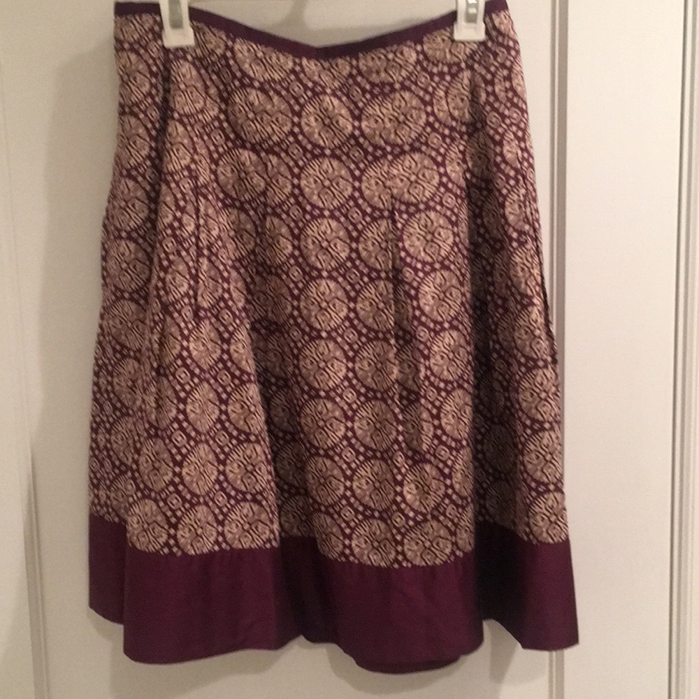 Talbots A-Line Medallion Skirt
